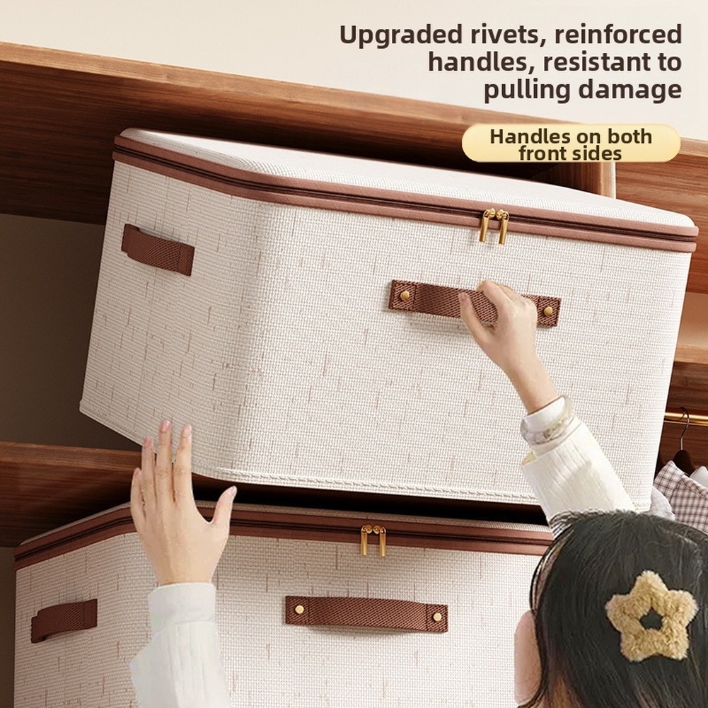 صندوق تخزين قابل للطي مع غطاء  - مراجعة Linum Home Textiles وسعره