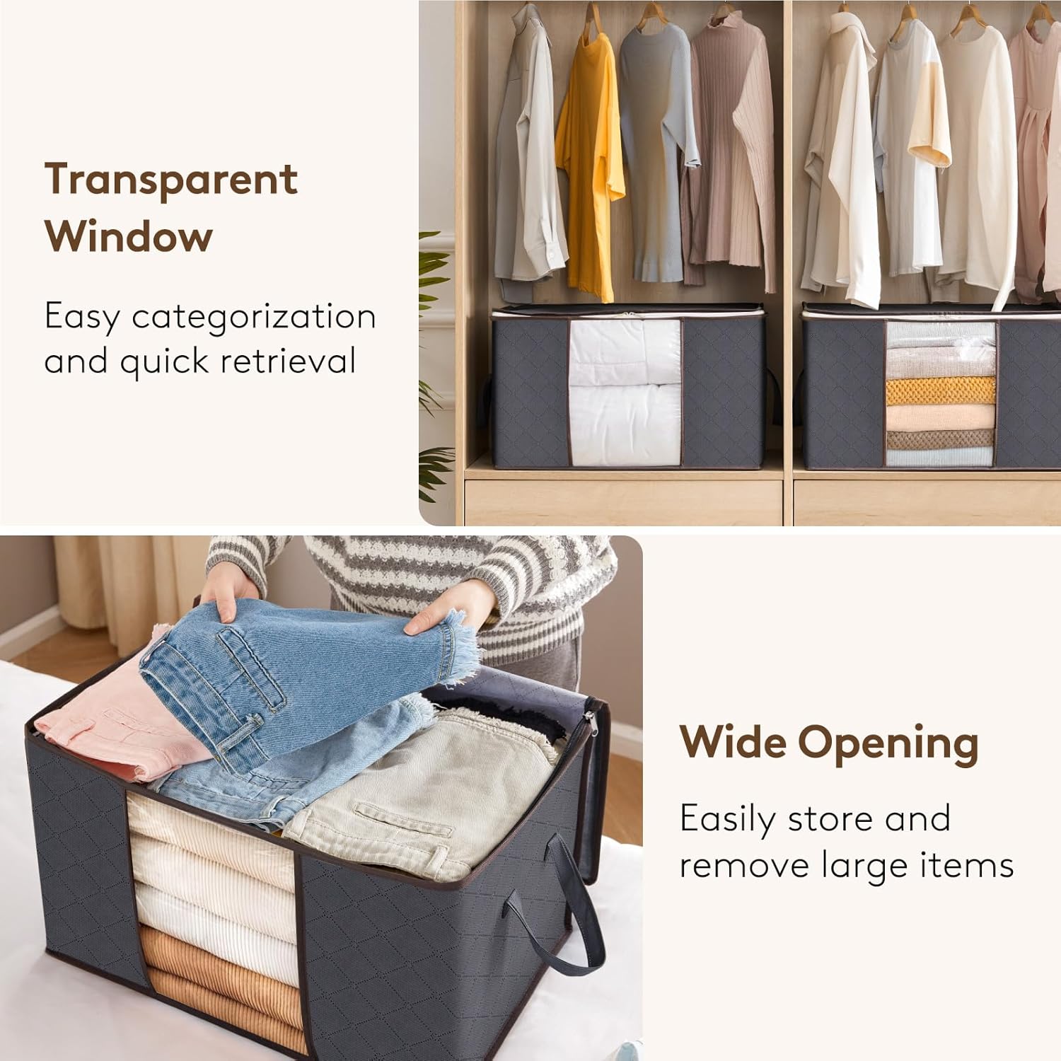 حقيبة تخزين ملابس كبيرة السعة  - مراجعة Linum Home Textiles وسعره