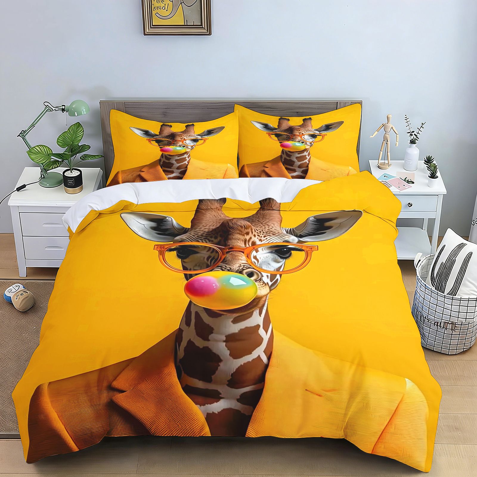طقم أغطية سرير بتصميم حيوانات  - مراجعة Home Textiles Bedding وسعره