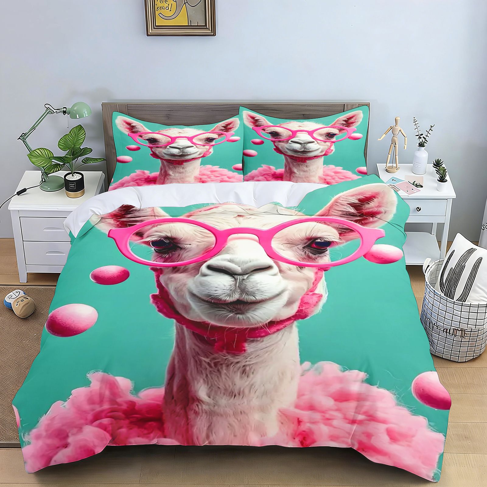 طقم أغطية سرير بتصميم حيوانات  - مراجعة Home Textiles Bedding وسعره