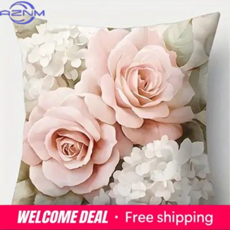 أغطية وسائد مزينة بالورود واله - مراجعة Quality Home Textiles وسعره