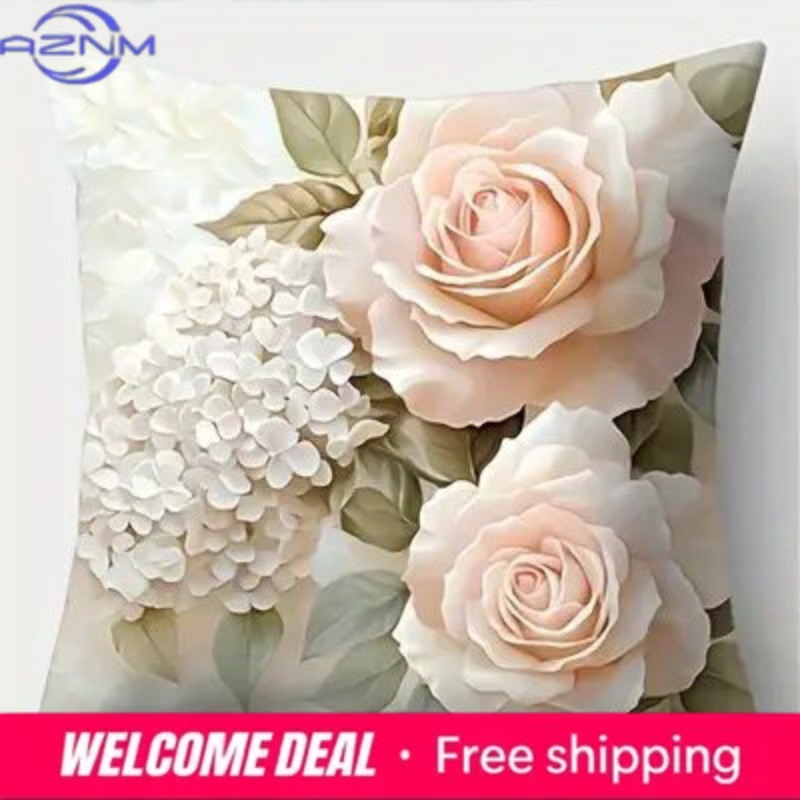 أغطية وسائد مزينة بالورود واله - مراجعة Quality Home Textiles وسعره
