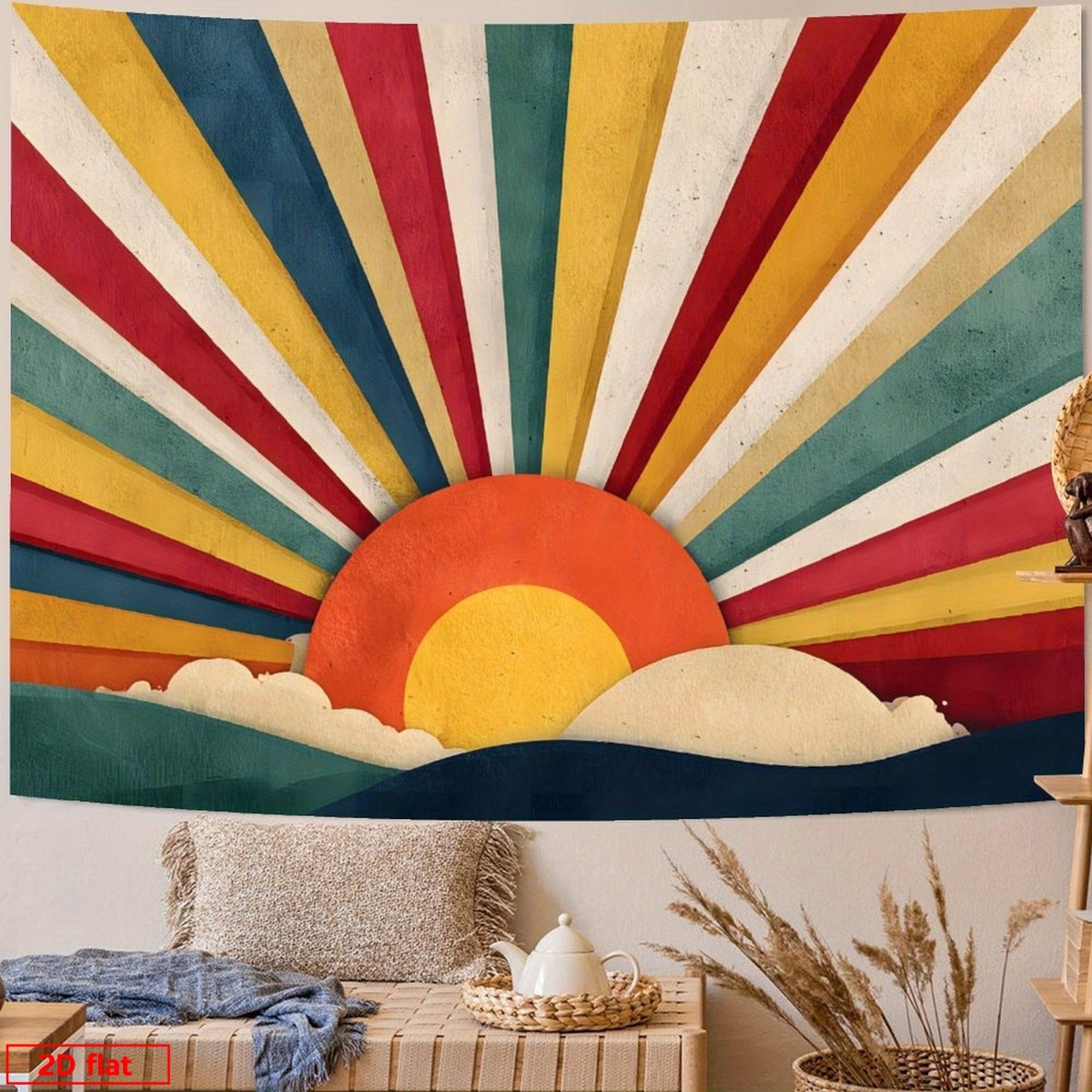 نسيج جداري بوهيمي بنمط شعاع ال - مراجعة Sunrise Home Textiles & Apparel وسعره