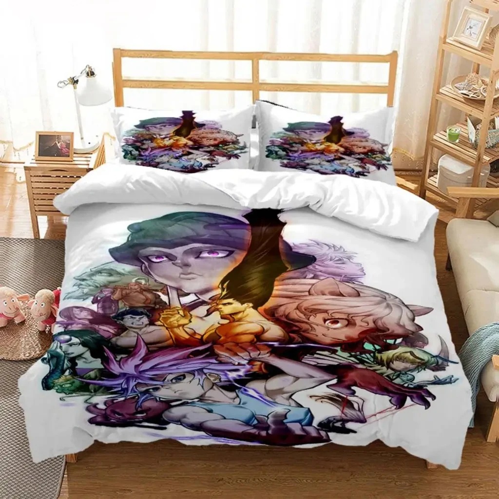 ثلاثية الأبعاد طباعة أنيمي هنت - مراجعة Home Textiles Bedding وسعره